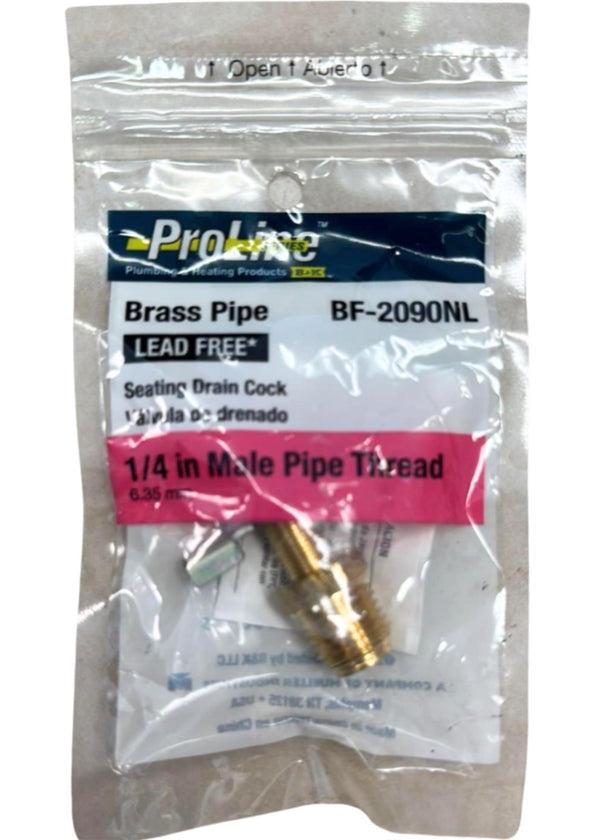 Proline BF-2090NL 1/4 Male Pipe Thread Brass Pipe lead free