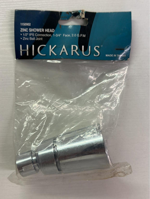 Hickarus 1150902 Zinc Shower Head 1/2 IPS Connection , 1-3/4 Face 2.0 G.P.M