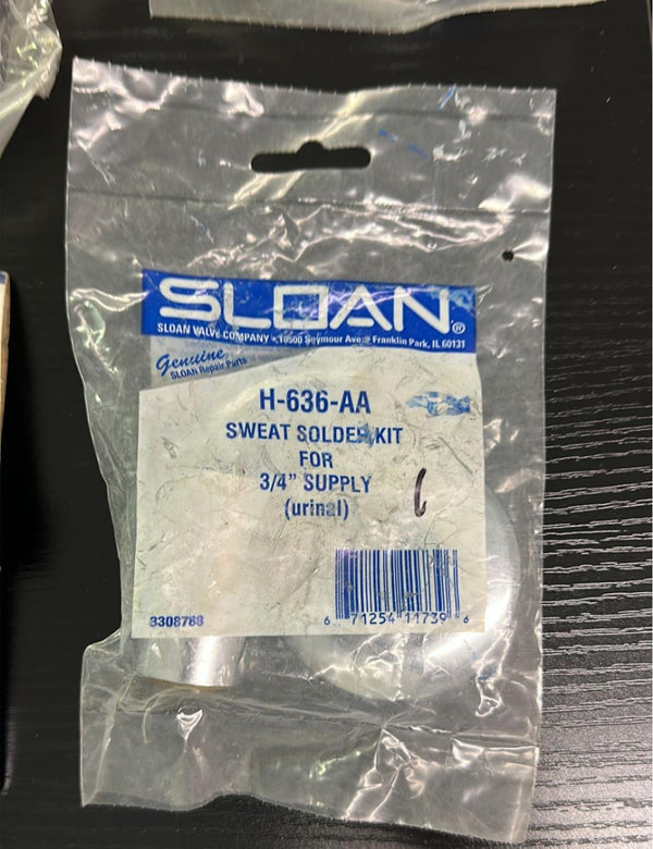 Sloan H-636-AA Sweat Solder Kit For 3/4" Supply Urinal