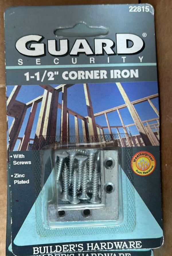 Guard Security Hardware 22815 1-1/2 Corner Iron With Screws