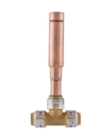 SharkBite Max 1/2 in Push to Connect Brass Residential Water Hammer Arrestor Tee