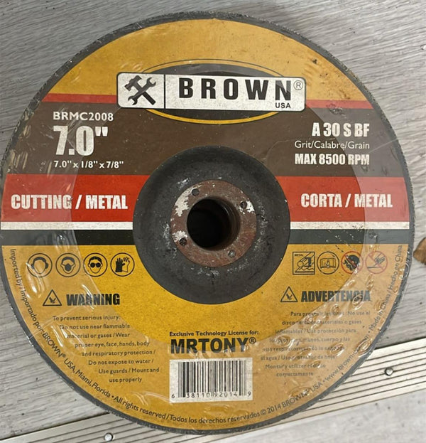 Brown BRMC2008 7-Inch Metal Cut-Off Wheel