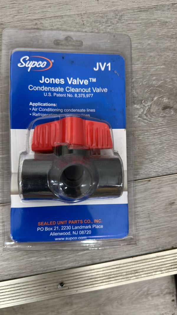 Supco Jones Valve JV1 Condensate Cleanout Valve