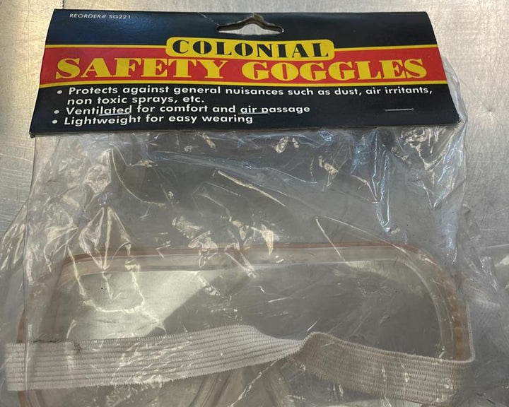 Colonial Safety Goggles SG221 Protects Dust Air irritants